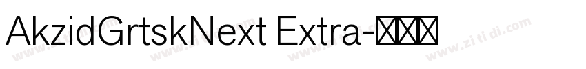 AkzidGrtskNext Extra字体转换